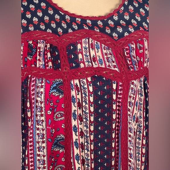 Anthropologie Maeve Gretchen Patchwork Blouse Size 2 - Picture 6 of 10